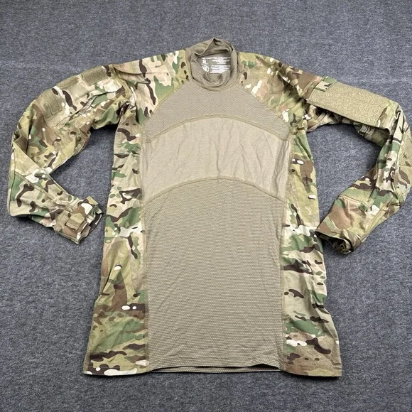 US Army Combat Shirt Mens Medium Flame Resistant Long Sleeve Military Multicam - Picture 1 of 8